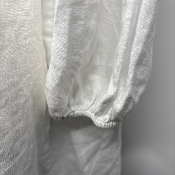 Soft Surroundings Ravenna Linen Womens Shirt Dress Size Large Beach Cruise - Picture 3 of 8